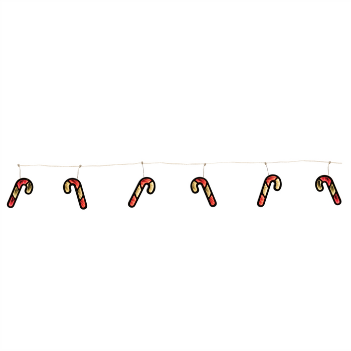 Candy Cane Ekkolight Garland 68"L