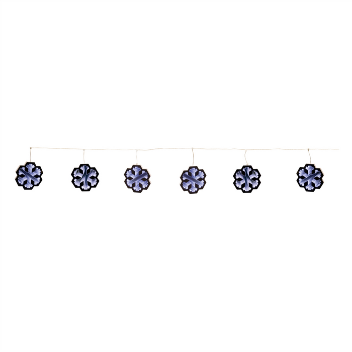 Snowflake Ekkolight Garland 68"L