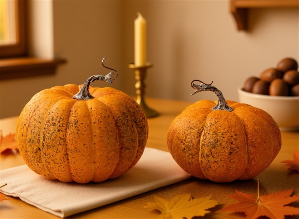 Foam Pumpkin Decor (Set of 2)