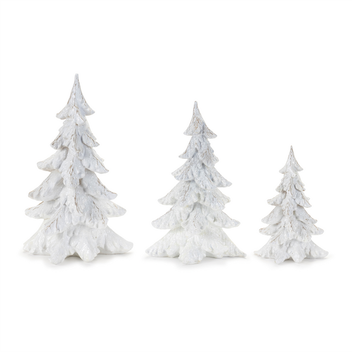 Glittered Pine Tree (Set of 3)