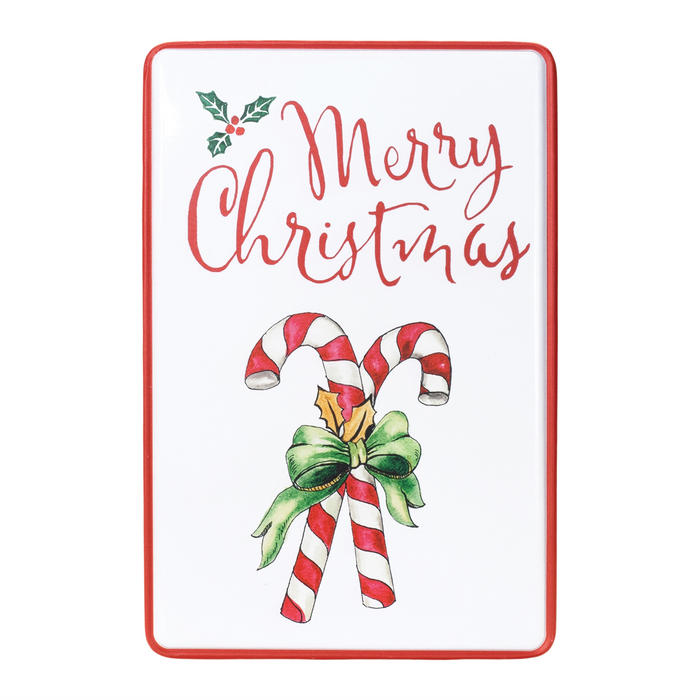 Metal Merry Christmas Plaque 18"H