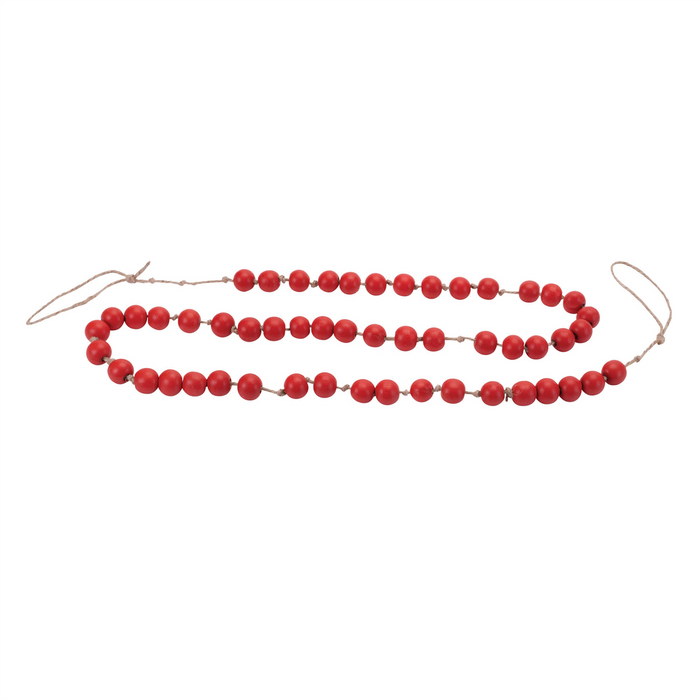 Wood Beaded String Garland (Set of 2)