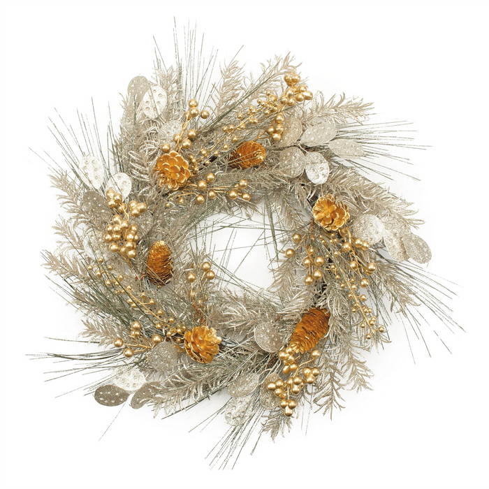 Mixed Pine Eucalyptus Berry Wreath 20"D