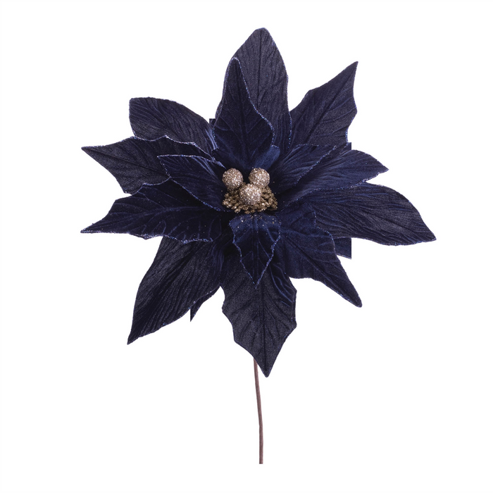 Poinsettia Stem (Set of 6) 27.5”H Polyester