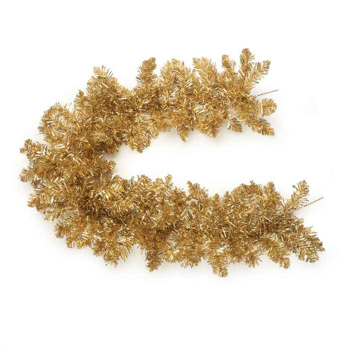 Metallic Pine Tinsel Garland 5'L