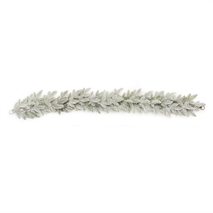 Flocked Pine Garland 72”L Plastic
