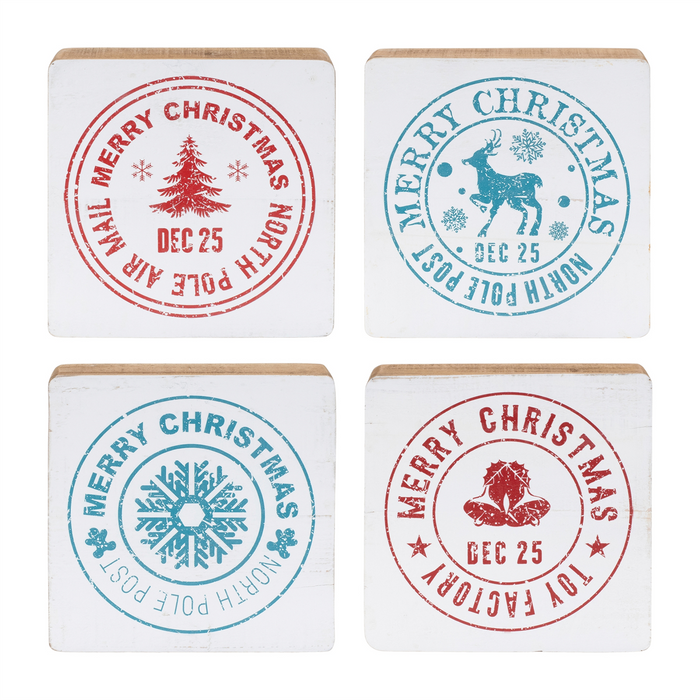Postal Christmas Stamp (Set of 4)