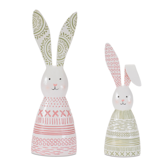 Bunny (Set of 4) 7"H, 9"H Resin