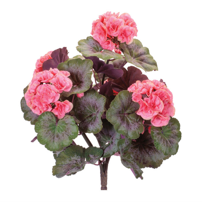 Geranium Bush (Set of 2) 19”H Polyester