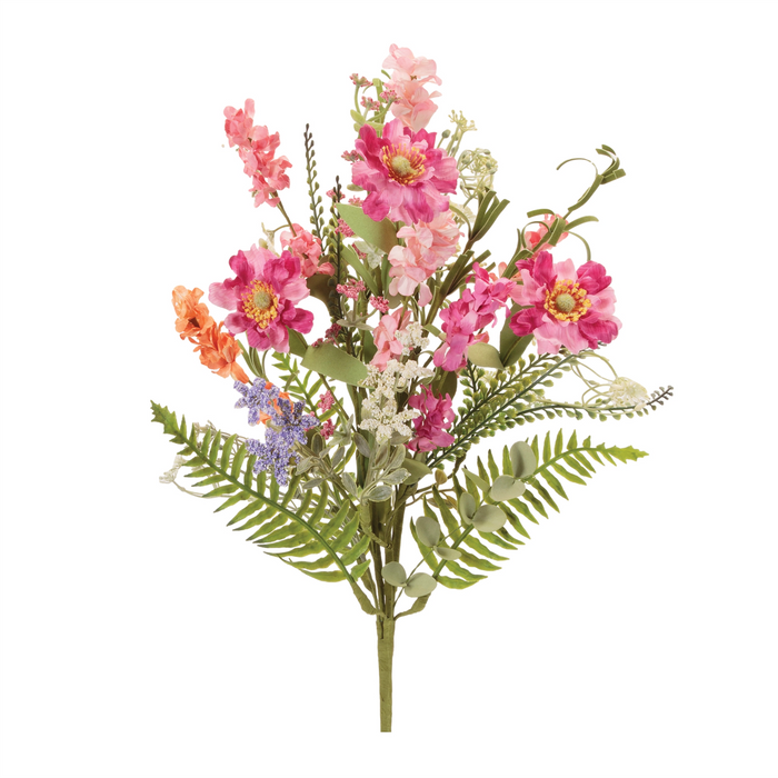 Mixed Floral Bush (Set of 2) 21”H Polyester