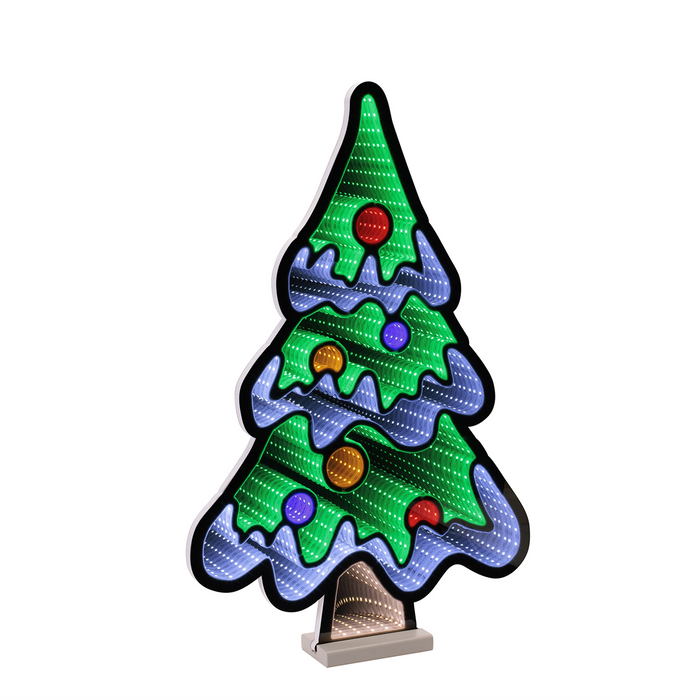 Christmas Tree w/Snow Ekkolight 23.5”H Acrylic UL Plug