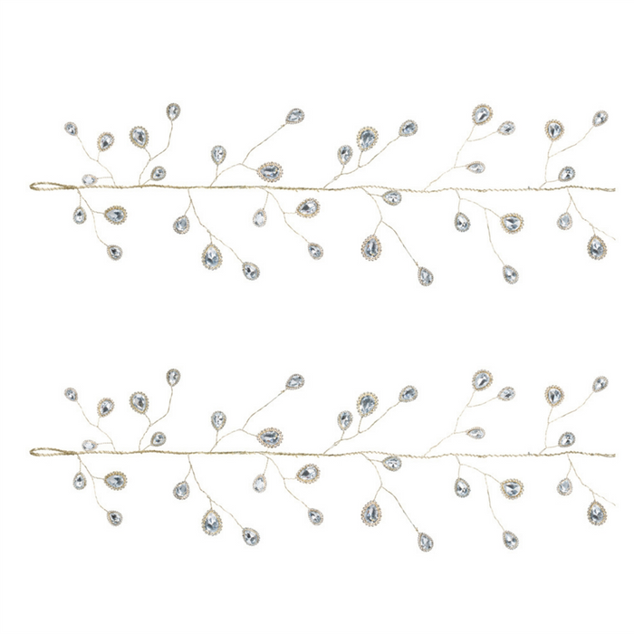 Jewel Garland (Set of 2) 5.5'L Plastic/Wire