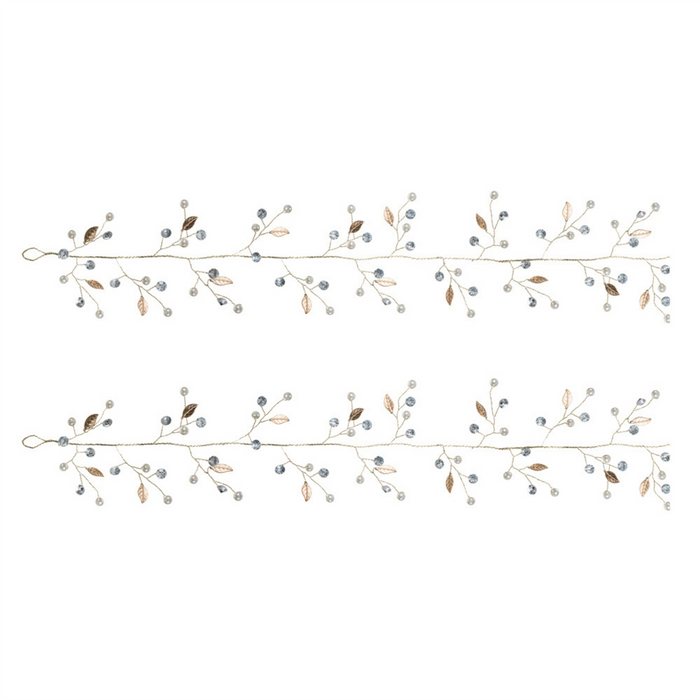 Pearl Garland (Set of 2) 5.5'L Plastic/Wire