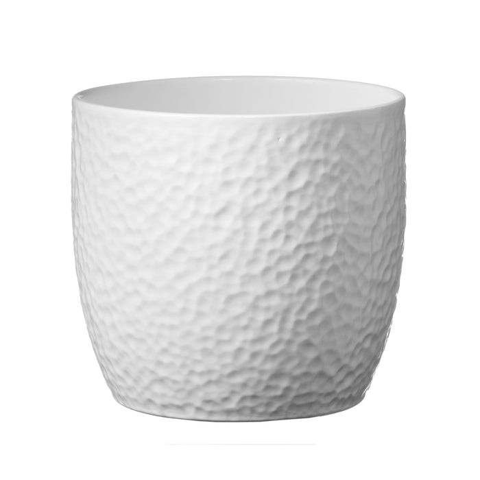5.1" White Ceramic Boston Pot