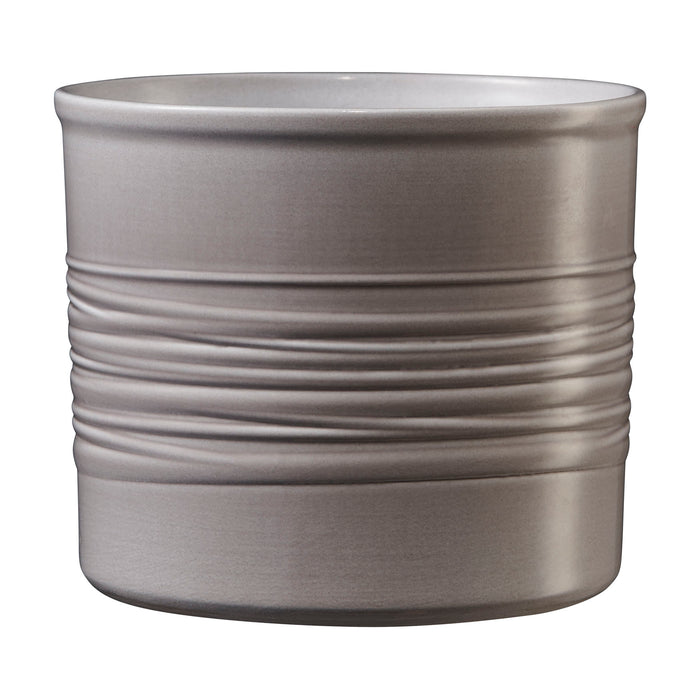 5.5" Warm-Gray Ceramic Laos Pot