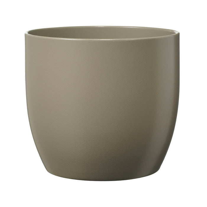 5.1" Light Gray Ceramic Basel Fashion Pot
