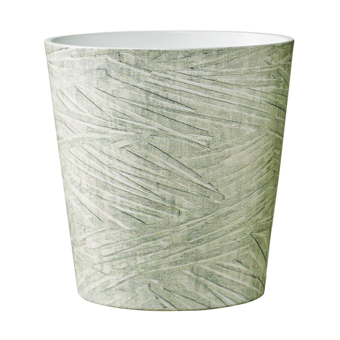 5.1" Green Ceramic Dallas Structure Pot