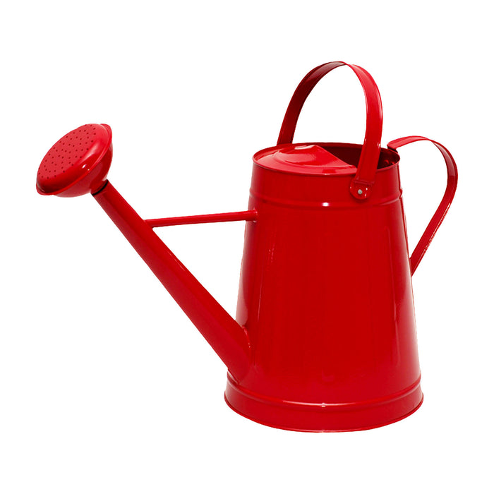 2.1 gal Red Metal Watering Can