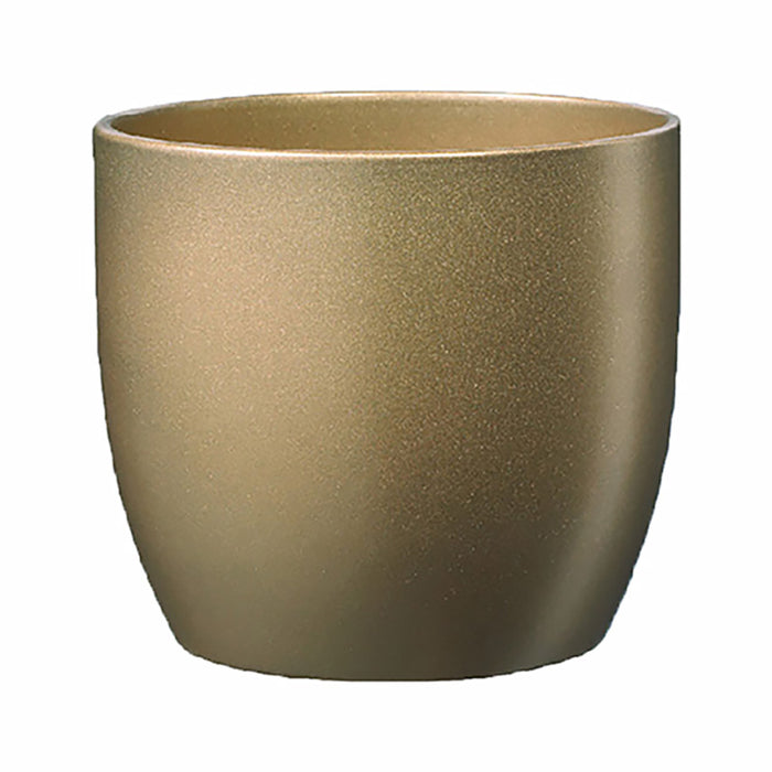 5.1" Gold Ceramic Basel Glamour Pot