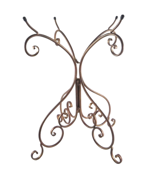 25" Antique Bronze Metal Birdbath Base