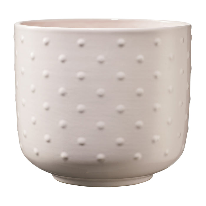 5.1" Crme Rose Ceramic Baku Pearl Pot