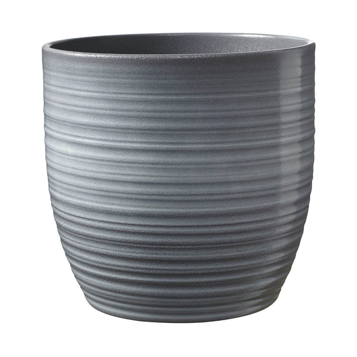 5.1" Light Gray Ceramic Bergamo Pot