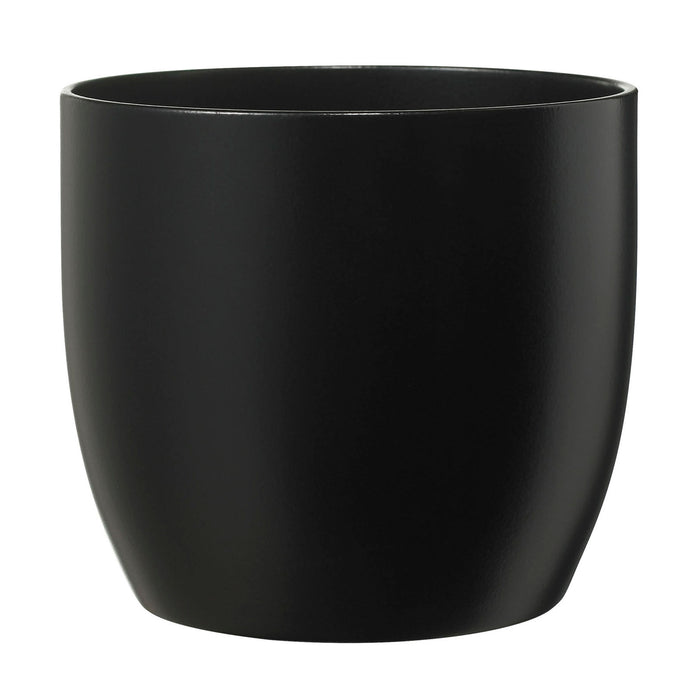 5.1" Black Ceramic Basel Fashion Pot