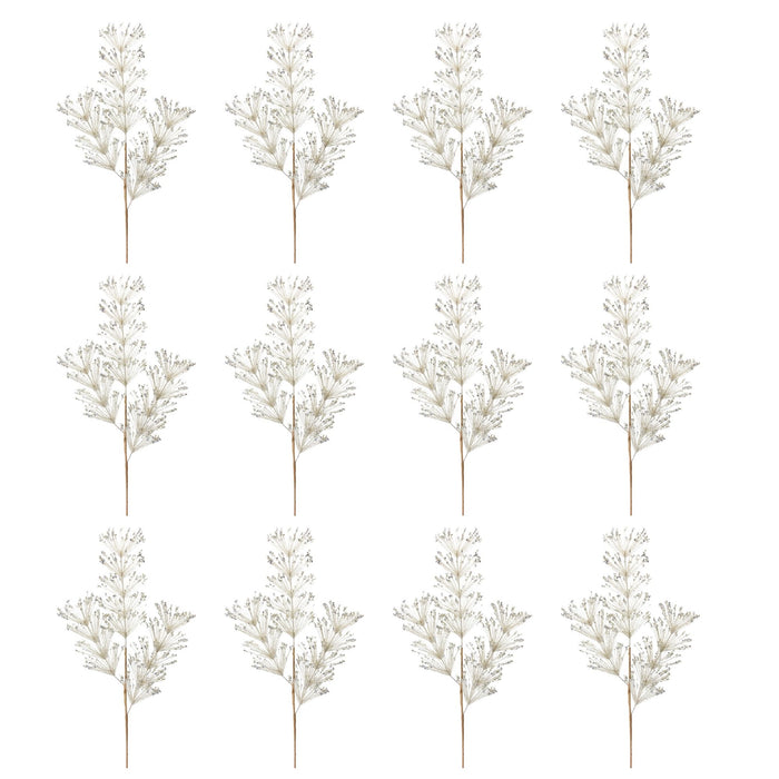Pine and Sequin Spray (Set of 12)