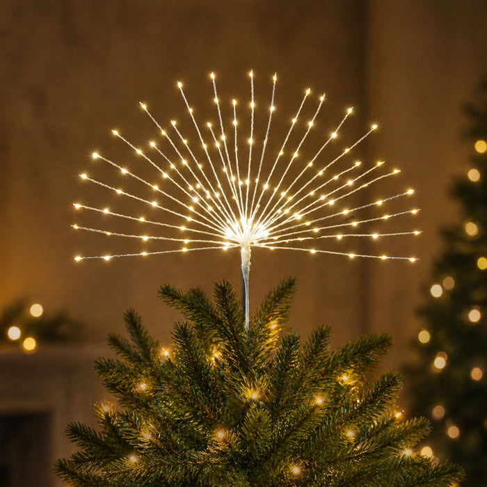 LED Starburst Tree Topper 31"H (Set of 2)