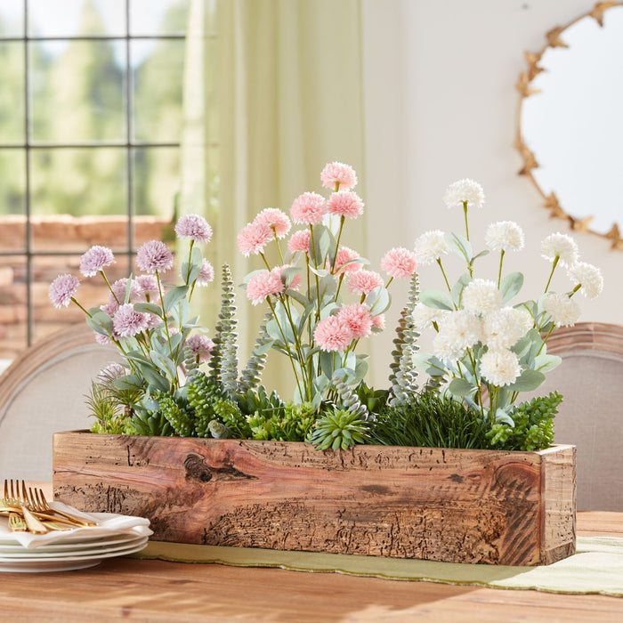 Mini Mum Bush (Set of 4) 18”H Polyester