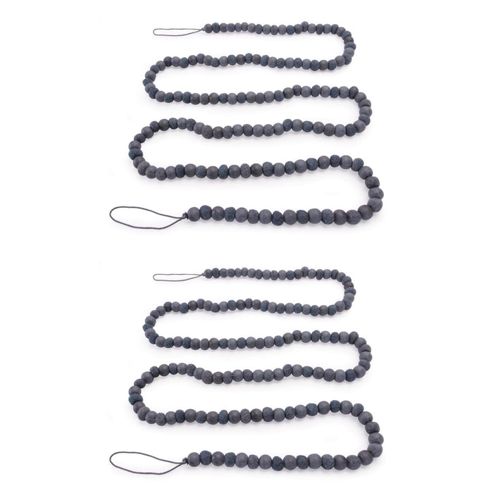 Wood Bead Garland (Set of 2) 6'L Wood
