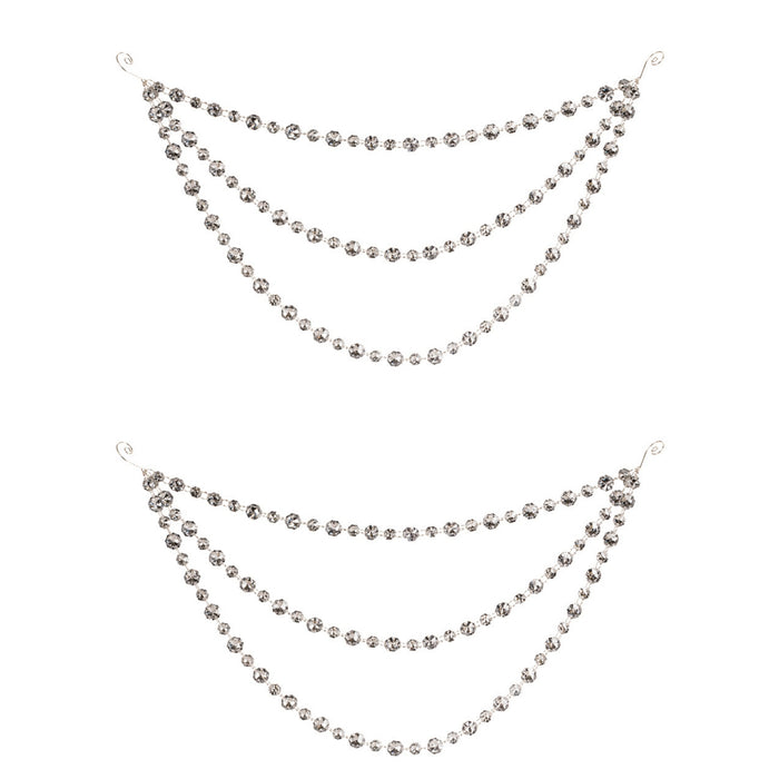 Triple Bead Garland Ornament (Set of 2) 20”L Plastic/Wire