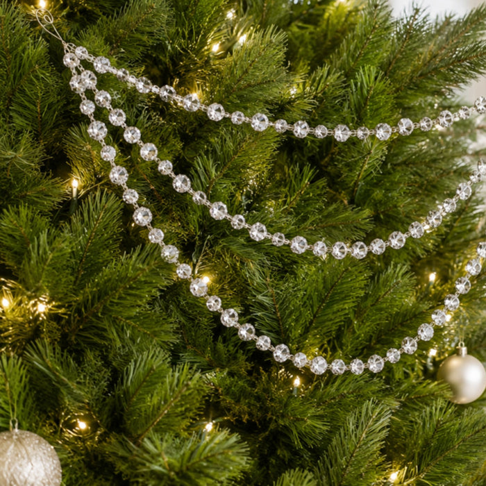 Triple Bead Garland Ornament (Set of 2) 20”L Plastic/Wire