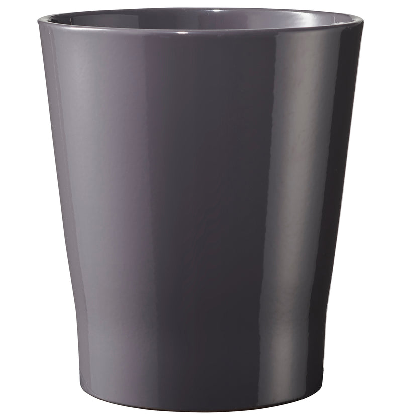 5.9" Shiny Mystic Gray Ceramic Merina Chic Pot