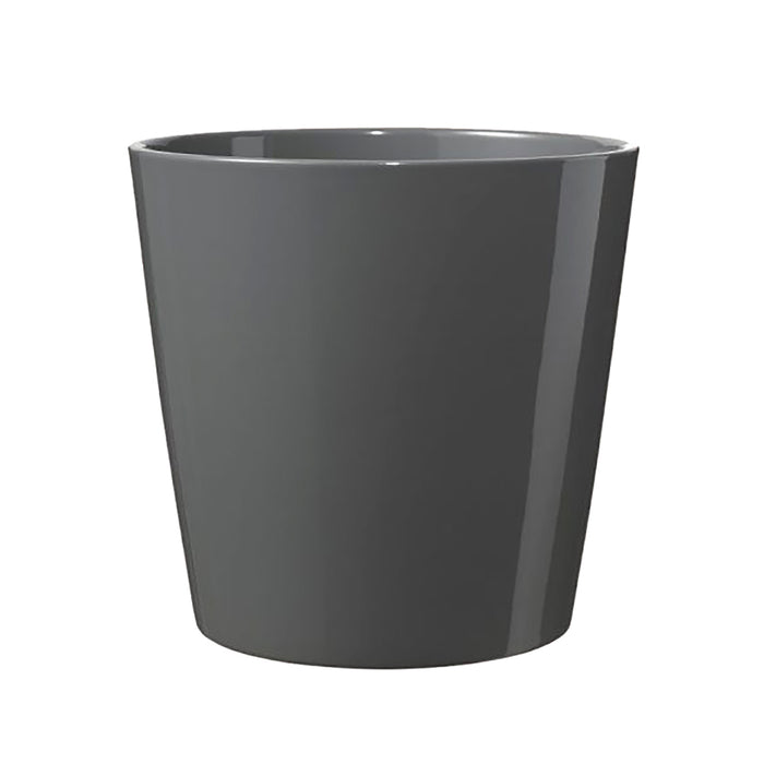 5.5" Anthracite Ceramic Dallas Style Pot