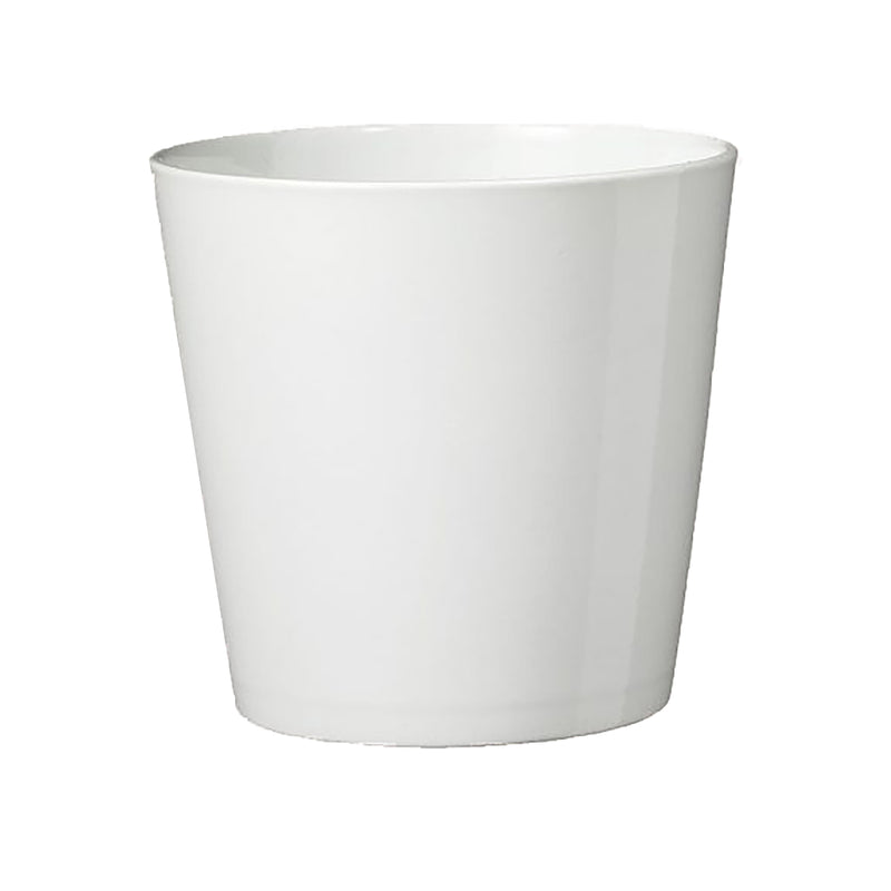 5.5" White Ceramic Dallas Style Pot