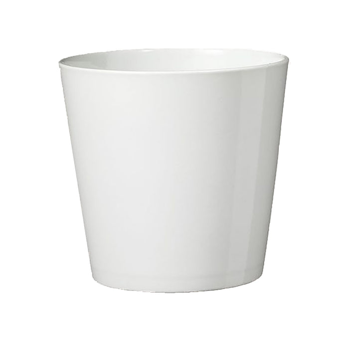 5.5" White Ceramic Dallas Style Pot