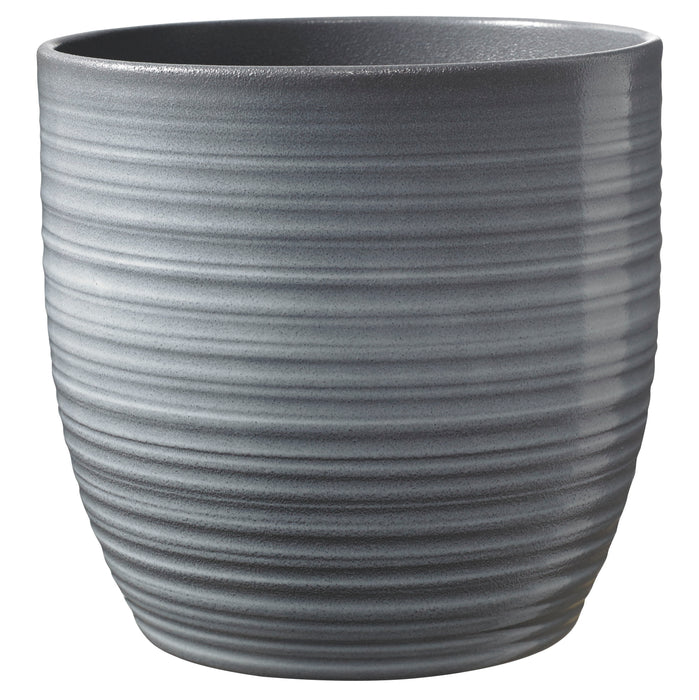 9.5" Light Gray Glaze Ceramic Bergamo Pot