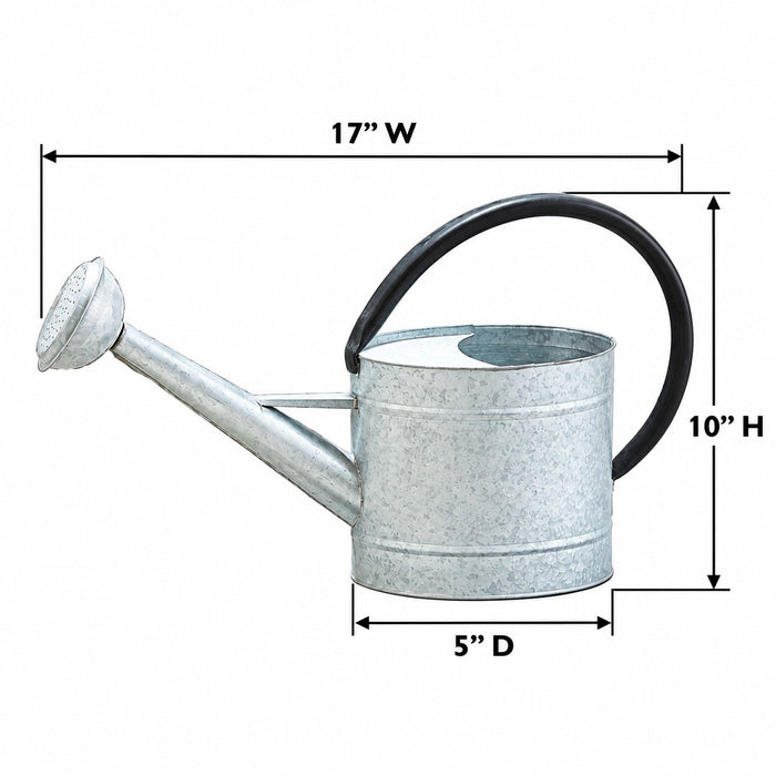 0.7 gal Oval Aged Zinc Watering Can