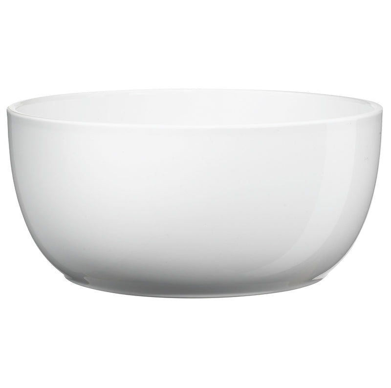7.9" Shiny White Ceramic Basel Full Color Pot