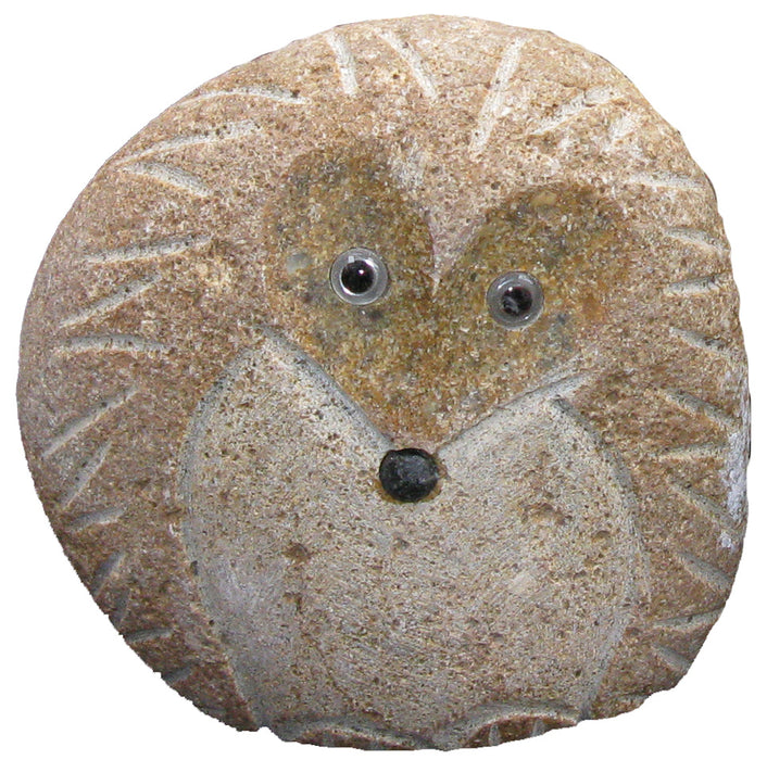 8" Boulder Standing Hedgehog