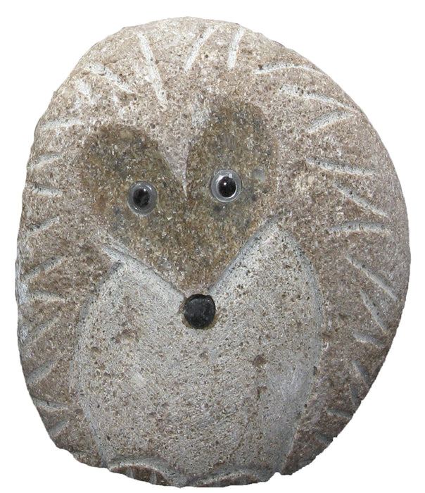 12" Boulder Standing Hedgehog