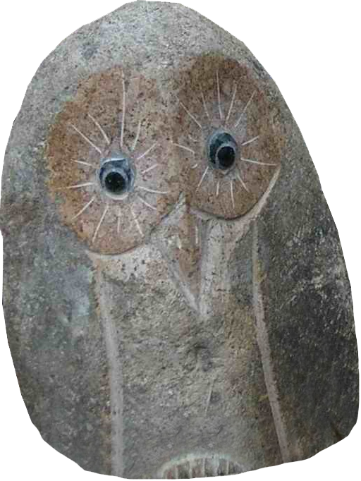 4" Boulder Owl