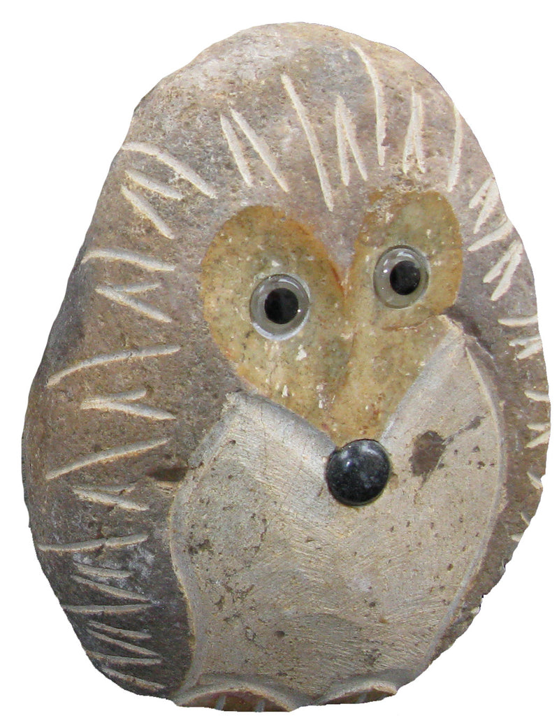 6" Boulder Standing Hedgehog