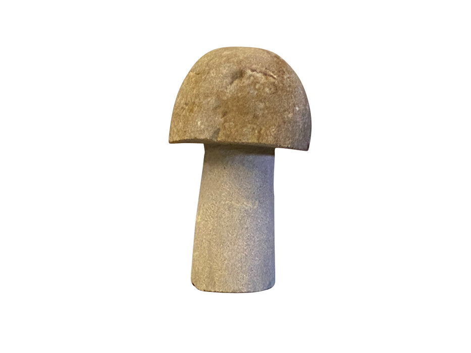 8"H Granite Boulder Mushroom