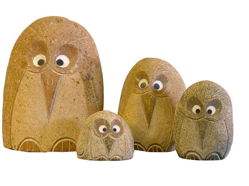 Family of Boulder Angry Birds 4 Pcs 4"6"8"12"