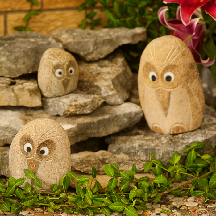 Family of Boulder Angry Birds 3 Pcs 4"6"8"