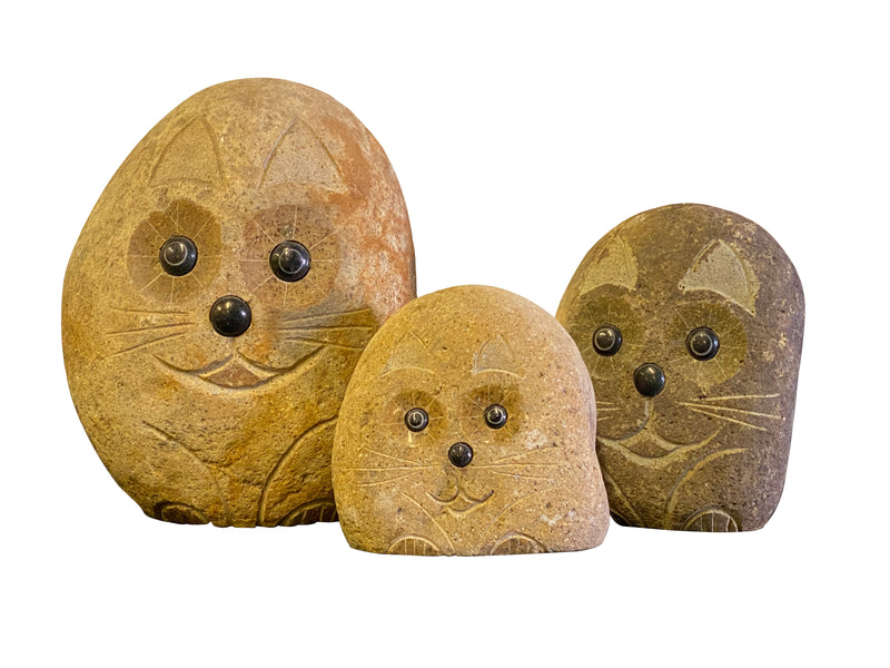 Family of Boulder Cats 3 Pcs 6"8"12"