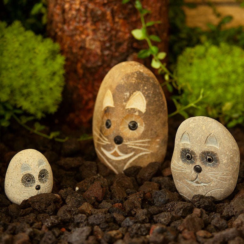 Family of Boulder Cats 3 Pcs 4"6"8"