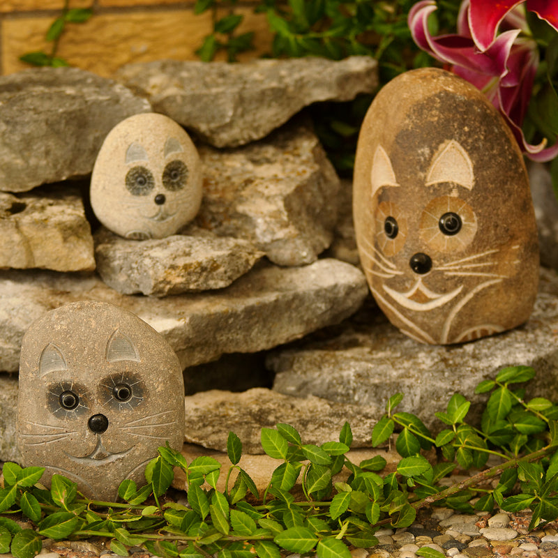 Family of Boulder Cats 3 Pcs 4"6"8"